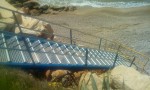 Finaliza la reparación del acceso de entrada a la Cala Puntal I