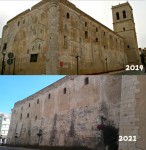 El PP exige una actuación inmediata para salvar las pinturas de arquitecturas fingidas de la iglesia Arciprestal