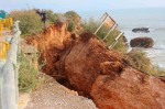 Derrumbe en la costa norte de Vinaròs