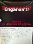 Campaña contra la violencia de género bajo el título de “Enganxa’t conta la violència de génere” a Vinaròs