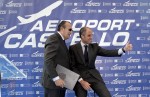 Carlos Fabra y Francisco Camps inauguran el aeropuerto de Castellón