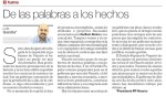 De las palabras a los hechos