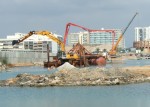 El secretario autonómico de Infraestructuras visita las obras de la zona pesquera e industrial del puerto de Vinaròs