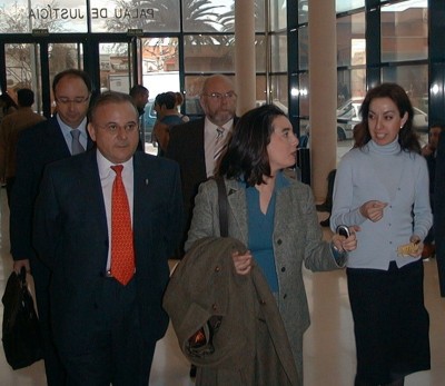 La secretaria autonómica de Justicia, Patricia Montagud, en su última visita a Vinaròs